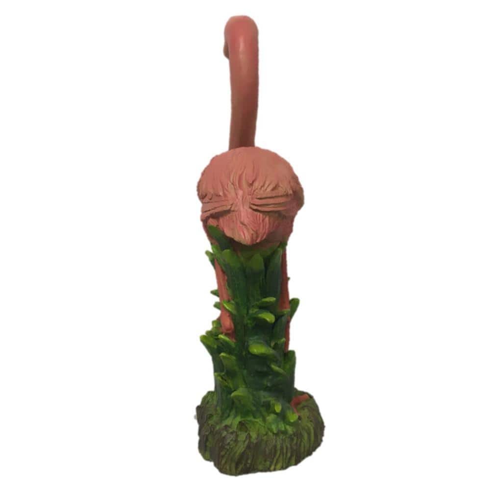 23" Pink Flamingo Resin Indoor/Outdoor Statue