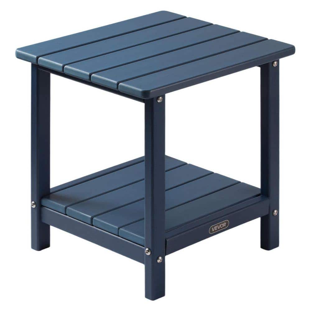 VEVOR Outdoor Side Table, 17.72 W x 14.96 D x 17.32 H in. Double Layer HDPE Outside End Table for Easy Maintenance 2025 update (5AYAvoPsbsLOb7w)