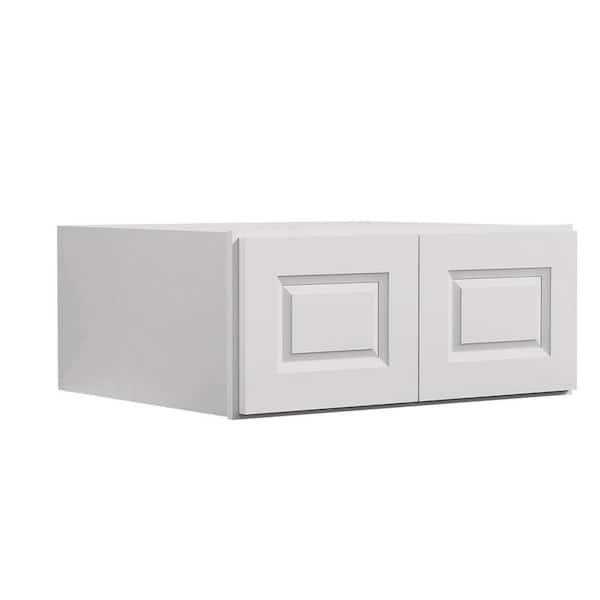 Hausvita 33-in W x 24-in D x 12-in H in Traditional Dove Plywood Ready to Assemble Kitchen Wall Cabinets with 2 Doors