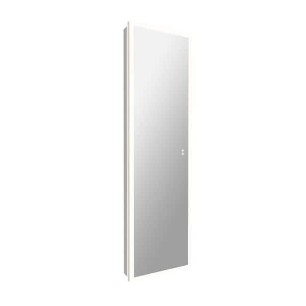 Xspracer Moray 20 in. W x 70 in. H Rectangular Frameless Aluminum