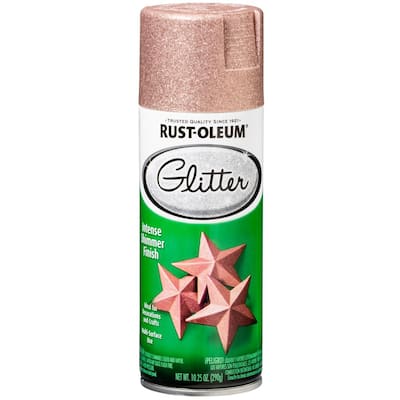 Rust-Oleum Glitter Satin Rose Gold Glitter Latex Interior Paint (1-quart) | 360221SOS