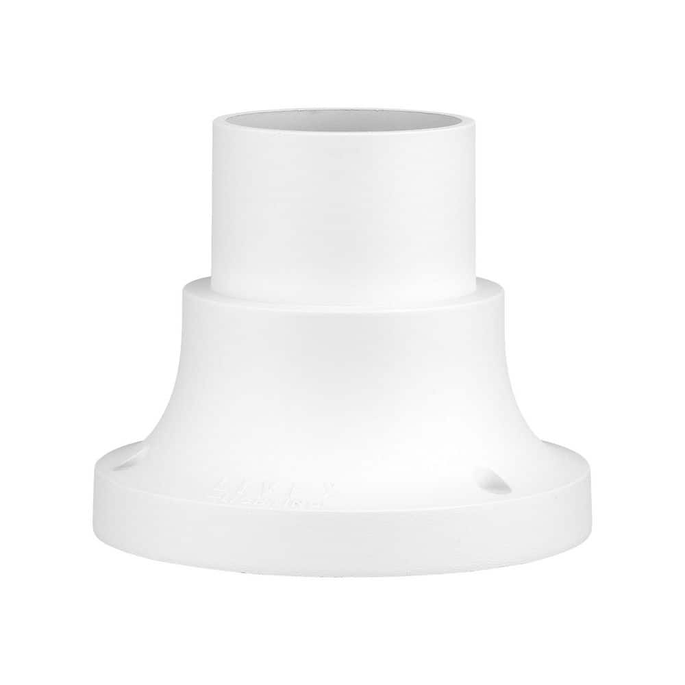 Sunbury Textured White Cast Aluminum Outdoor Pier Mount Base with Standard Fitter Diameter price history on PriceWatchPro