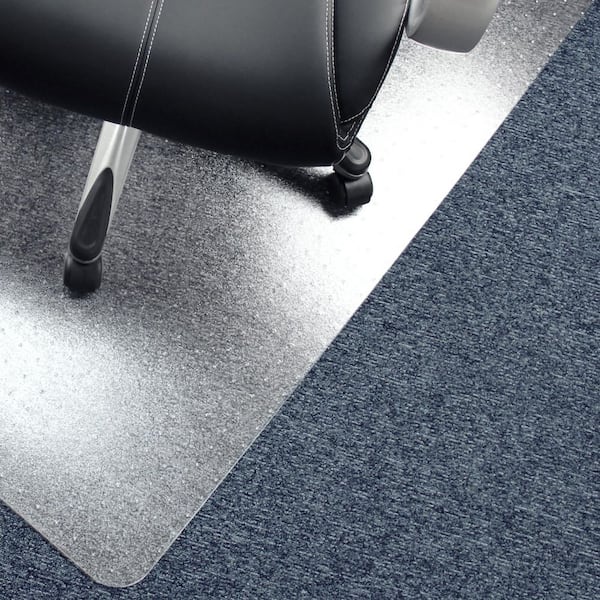 Advantagemat Clear Vinyl Rectangular Indoor Chair Mat for Carpets up to 3/8 in.-48 in. x 60 in.