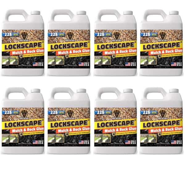 64 oz. Lockscape Outdoor Mulch and Rock Glue Concentrate for Landscaping 8 Unit Case Pack