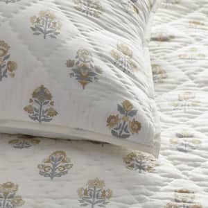 Petite Floral Handcrafted Quilted Multi Cotton Sham
