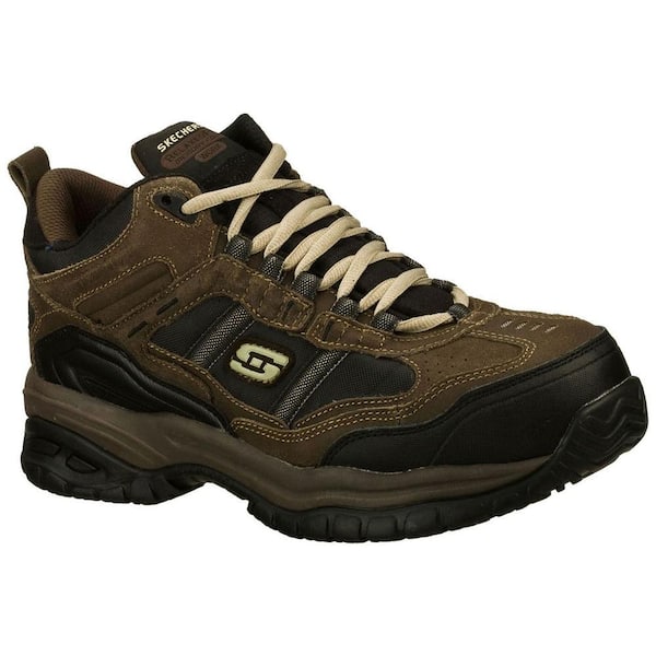 Skechers Men's Soft Stride Athletic Shoes - Steel Toe - Brown/Black Size 9(M)