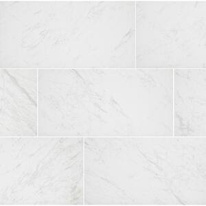 Brilliance White Matte 12 in. x 24 in. Porcelain Floor and Wall Tile Sample (1.9 sq. ft./Piece)
