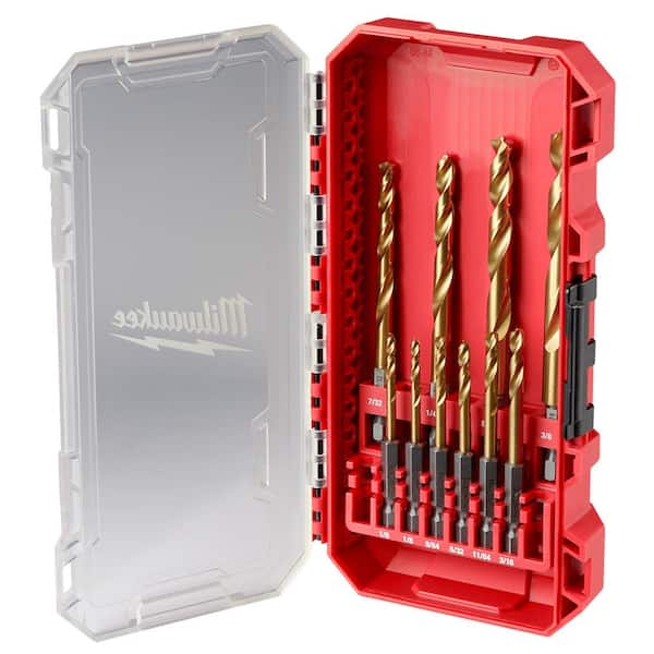 Milwaukee SHOCKWAVE IMPACT DUTY Titanium Drill Bit Set (10-Piece