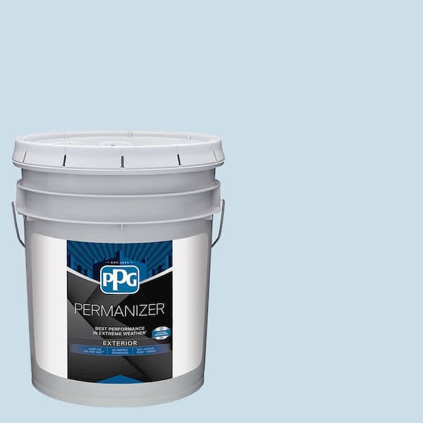 PERMANIZER 5 gal. PPG1239-2 Duck's Egg Blue Satin Exterior Paint