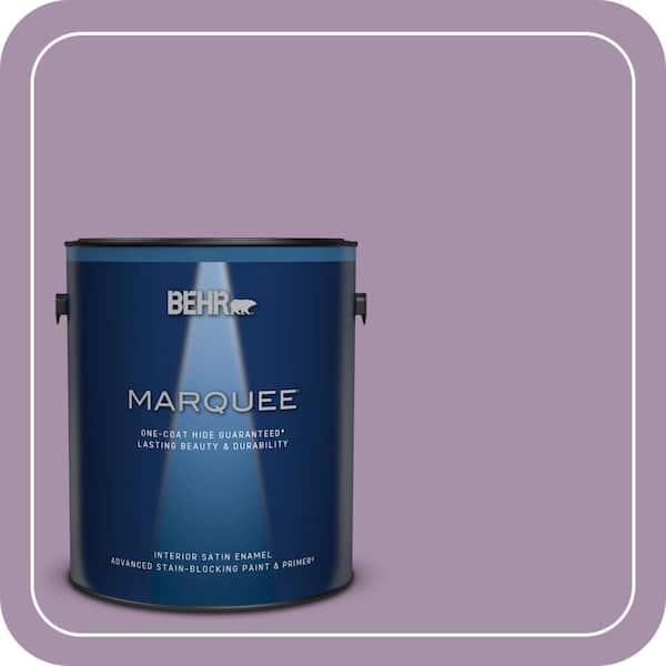BEHR MARQUEE 1 gal. #MQ5-33 Uptown Girl One-Coat Hide Satin Enamel Interior Paint & Primer