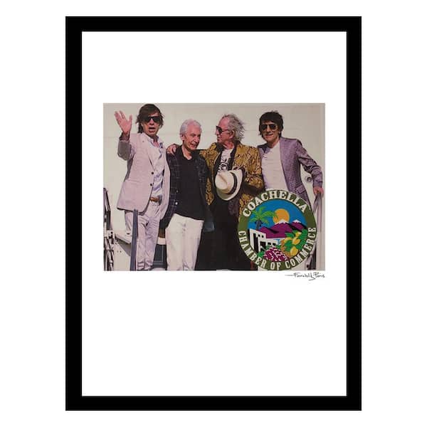 VENICE BEACH Collections The Rolling Stones Play Coachella Vintage Fairchild Paris Framed Graphic Print People Poster Art 18 in. x 14 in.