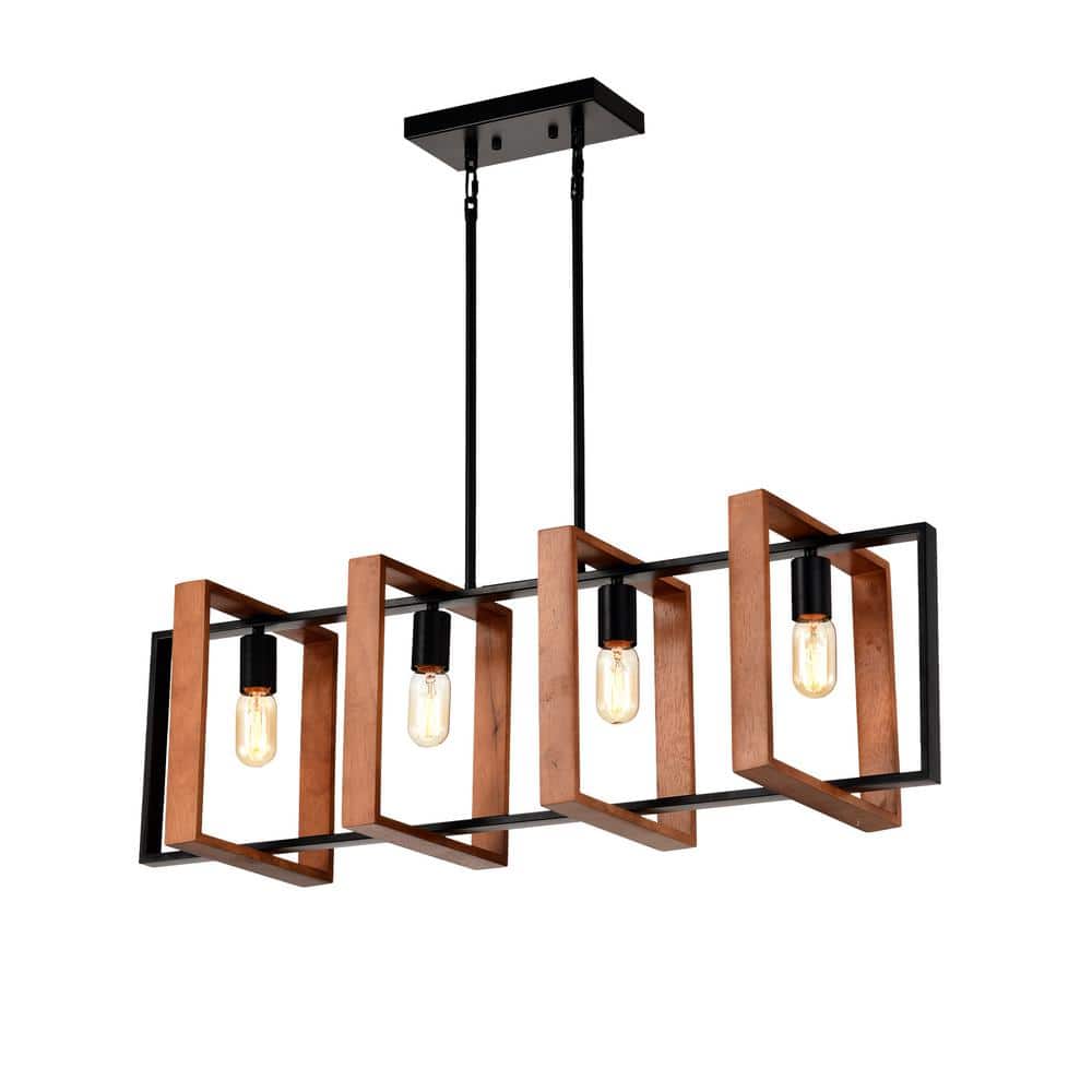 36in Chandeliers Pendant Light Without Glass Indoor, Hardwired, Base 4 E26 