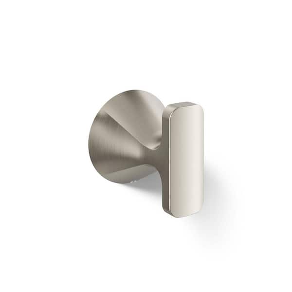 Cursiva Robe Hook in Vibrant Brushed Nickel