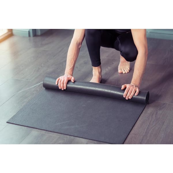 Indoor Outdoor Rubber Floor Home Gym Exercise Equipment Utility Mat (36 x  48) 