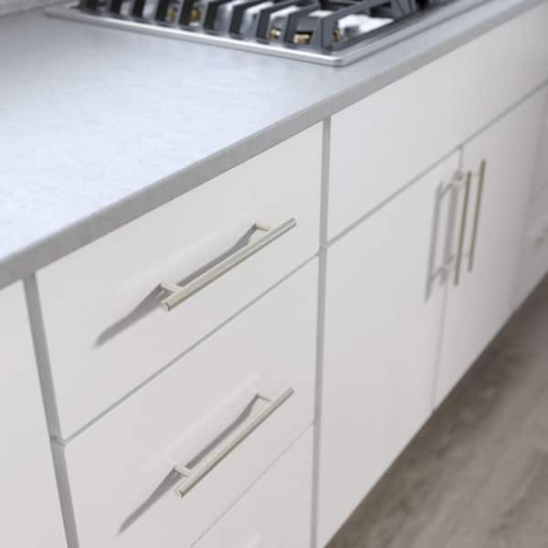 24-Pack Solid Bar 6-5/16 in. (160 mm) Modern Cabinet Drawer Bar Pulls in Stainless Steel