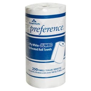 Preference White Jumbo Perforated Roll Paper Towels (250 Sheets per Roll 12/Carton)