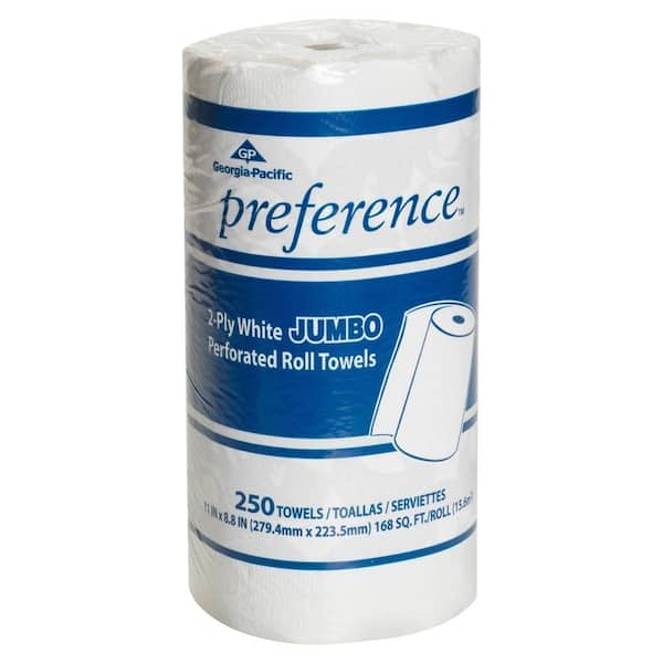 Georgia-Pacific Preference White Jumbo Perforated Roll Paper Towels (250 Sheets per Roll 12/Carton)