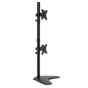 Vertical Dual Monitor Stand Adapter for Screens up to 32 in. Black