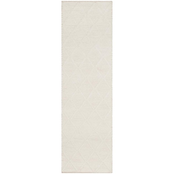 SAFAVIEH Natura Ivory 2 ft. x 14 ft. Diamonds Geometric Runner Rug