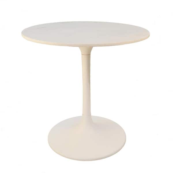 30 In Enzo White Round Marble Top, 30 Round Dining Table