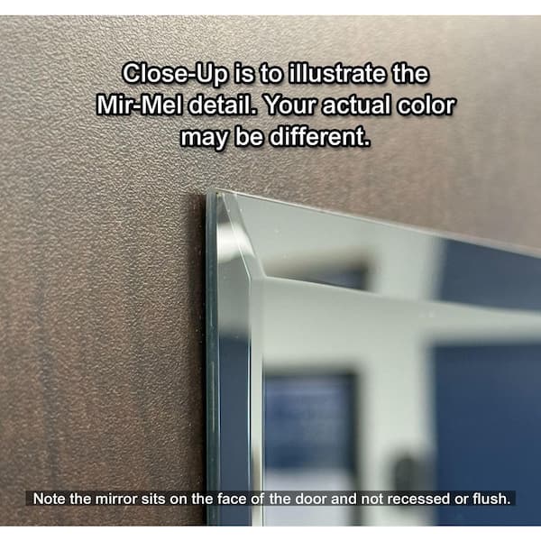 Impact Plus 96 in. x 80 in. Mir-Mel Primed Mirror Solid Core MDF