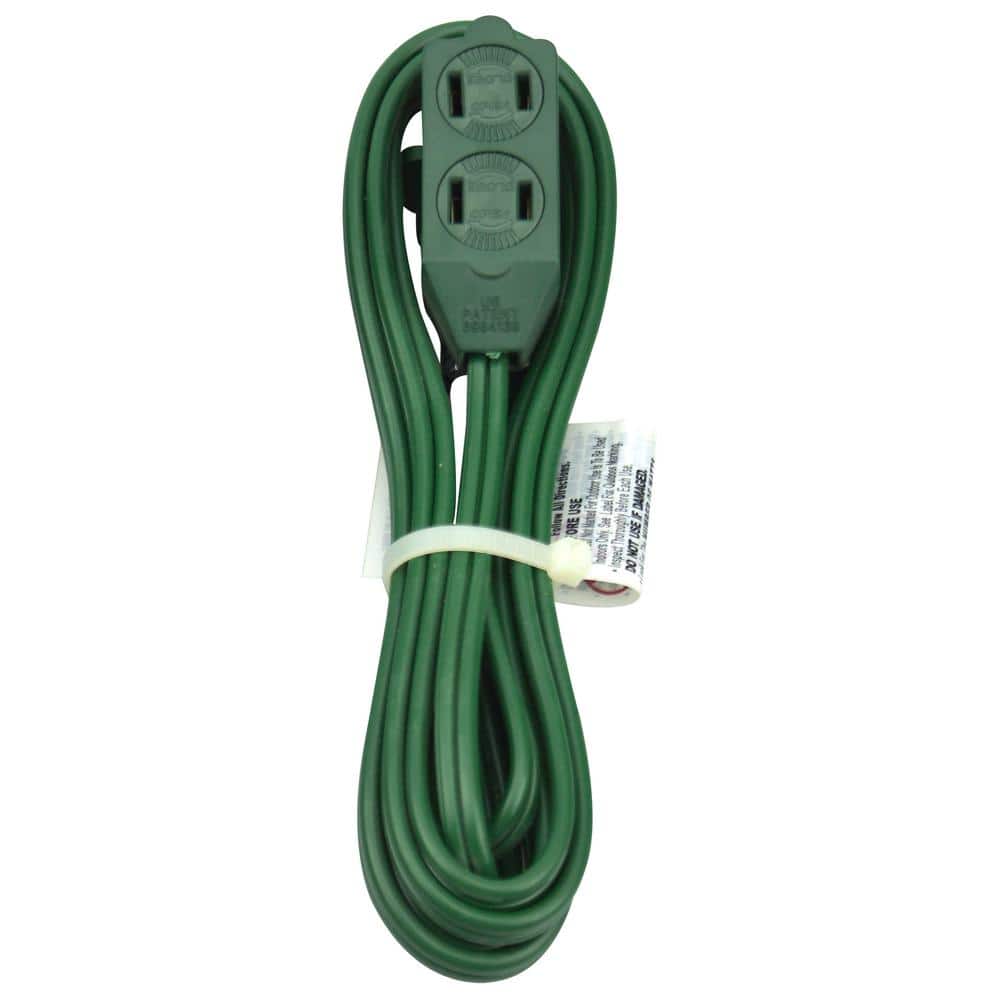 HDX 6 ft. 16/2 Green Cube Tap Extension Cord KAB-1/KAB-10F - The