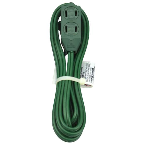 HDX 6 ft. 16/2 Green Cube Tap Extension Cord
