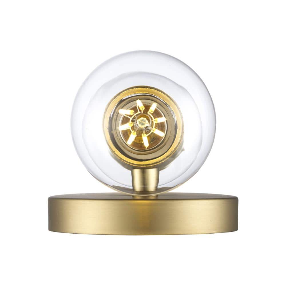 Auburn Minimalist Gold Wall Sconce 6" Direct Wired