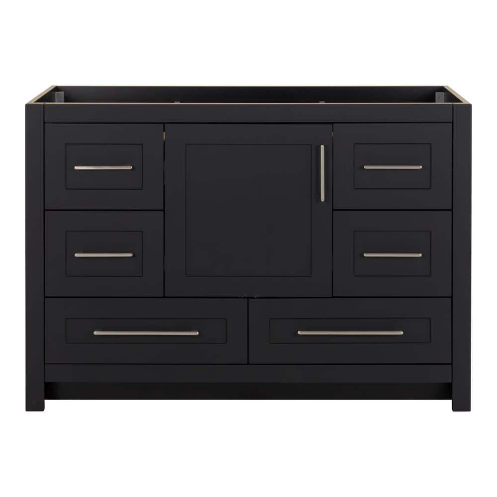 Craye 48 in. Bath Vanity Cabinet without Top in Matte Black