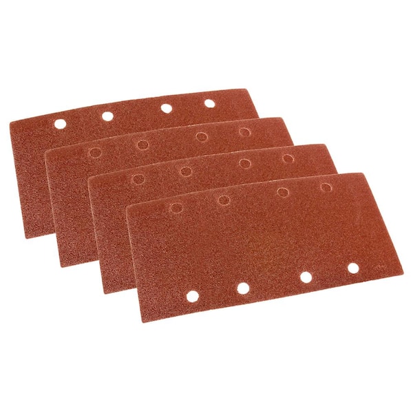 Grit Options 94x 185mm 30x Hook and Loop Sanding Punched Sheets for Sanders 