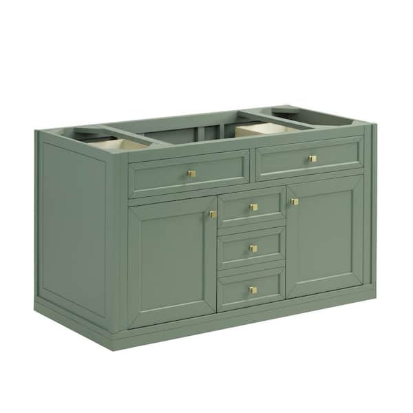 Chicago 47.9 in. W x 23.3 in. D x 32.6 in. H Single Bath Vanity Cabinet Without Top in Smokey Celadon