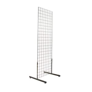 18 in. H x 24 in. L Black T-Shaped Leg for Freestanding Gridwall Panel (Pack of 12)