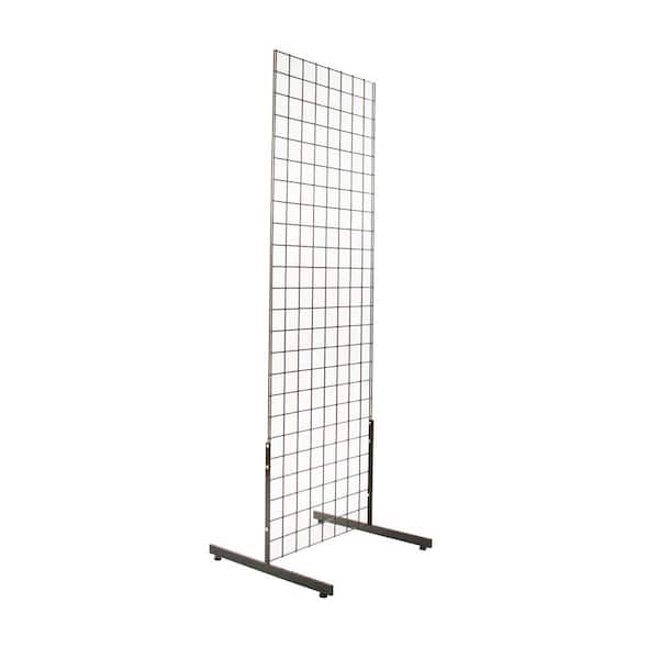 Econoco 18 in. H x 24 in. L Black T-Shaped Leg for Freestanding Gridwall Panel (Pack of 12)