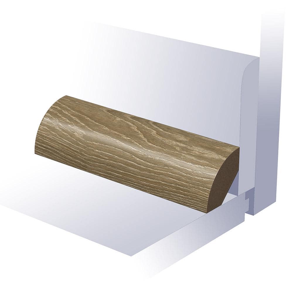 Vast Citadel-Rivoli Quarter Round 0.75 in. T x 0.75 in. W x 94 in. L Smooth Wood Look Laminate Moulding/Trim price history on PriceWatchPro