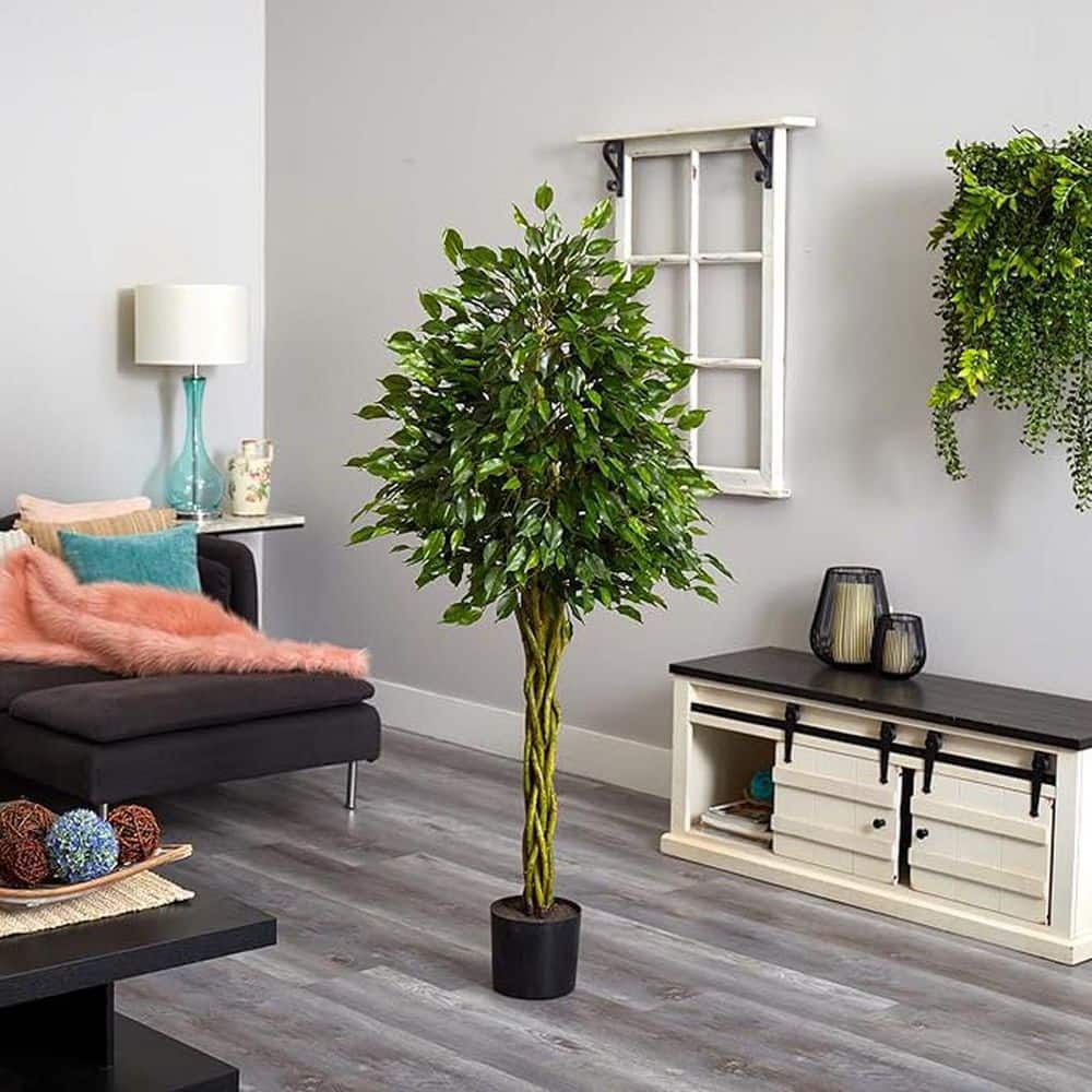 5 ft. Artificial Ficus Tree in Pot for Indoor/Outdoor