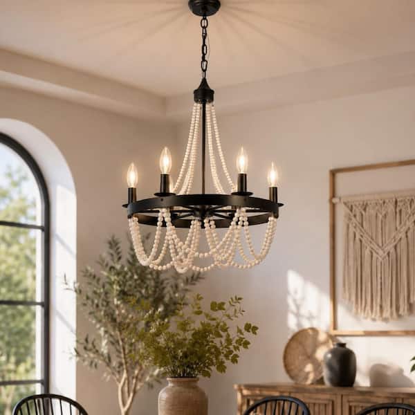 chandelier シェルフ Emeritpro 6-Light Gold Chandelier with Crystal Shade, E12 Base for