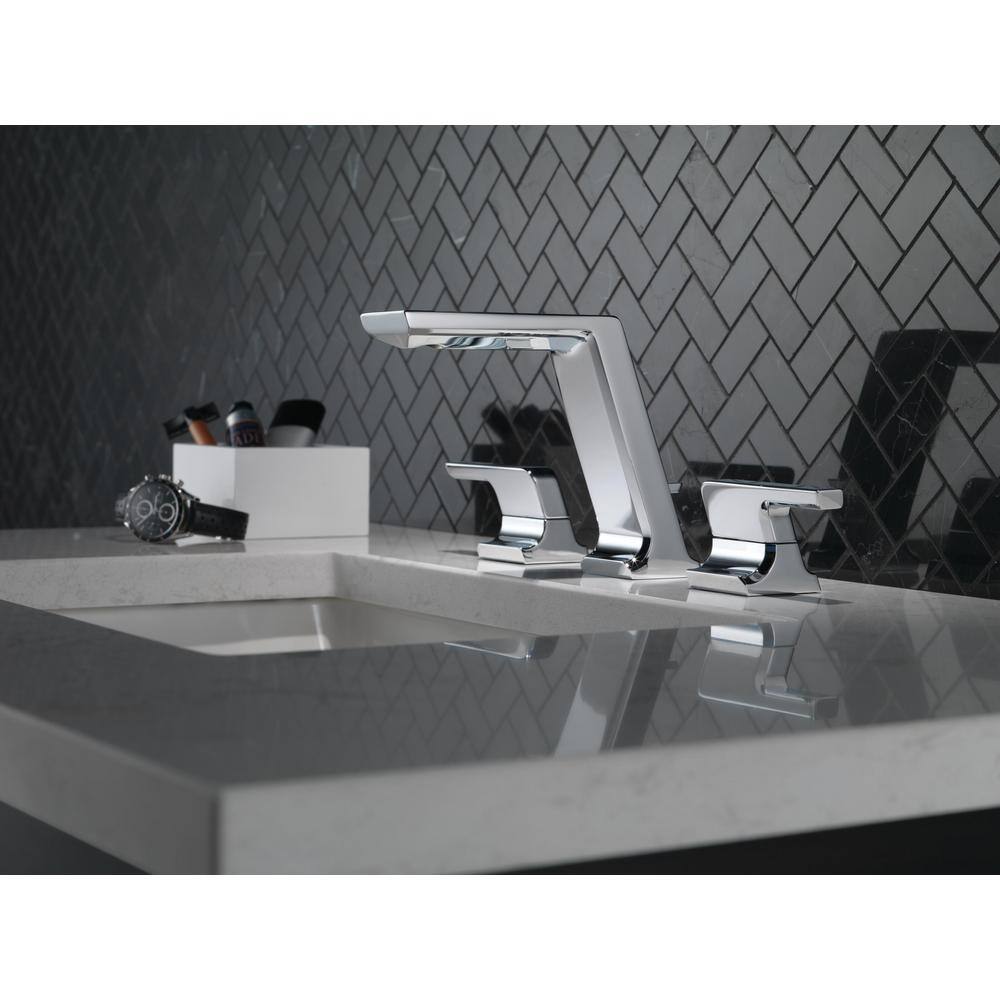 Pivotal 16" Widespread Chrome Bathroom Faucet with Modern Design