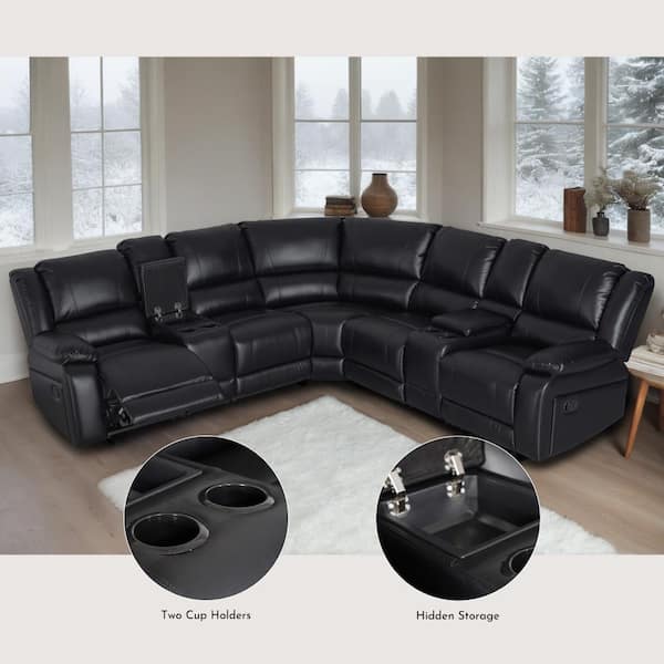 Ellesophas Lorna 109 in. Modern and Contemporary 7-Piece Faux