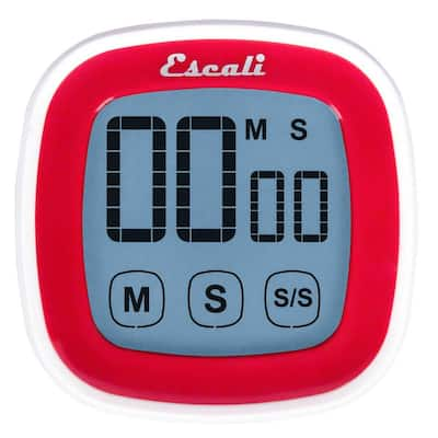 Round Touch Screen Digital Kitchen Timer Digital Loud Kitchen