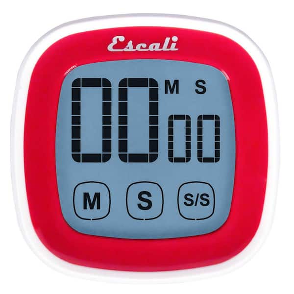 Escali Red Touch Screen Digital Timer