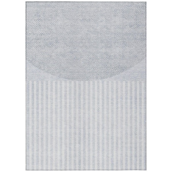Addison Rugs Chantille Machine Washable Indoor/Outdoor Abstract ACN2134 Blue 2 ft. 6 in. x 3 ft. 10 in. Area Rug
