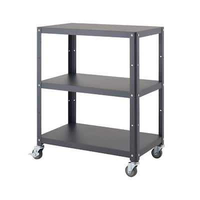 Suncast Commercial 3-Shelf Plastic Wheeled Service Cart RC2040 - The Home  Depot