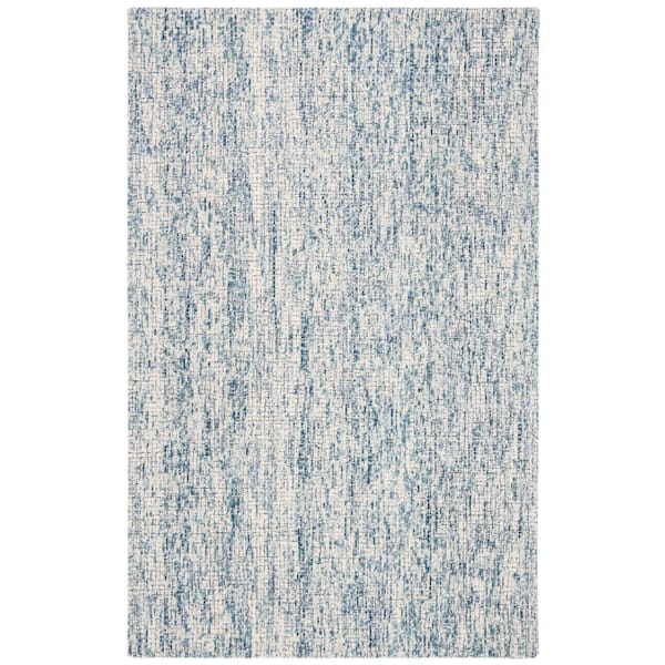 SAFAVIEH Abstract Ivory/Navy 4 ft. x 6 ft. Geometric Gradient Area Rug