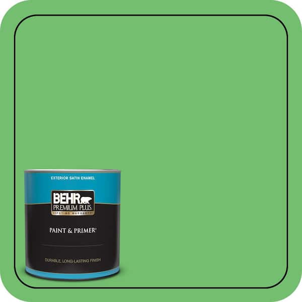 BEHR PREMIUM PLUS 1 qt. #440B-5 Dublin Satin Enamel Exterior Paint & Primer