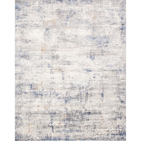 Pasargad Home Efes Light Grey 12 ft. x 15 ft. Abstract Polypropylene and Polyester Area Rug