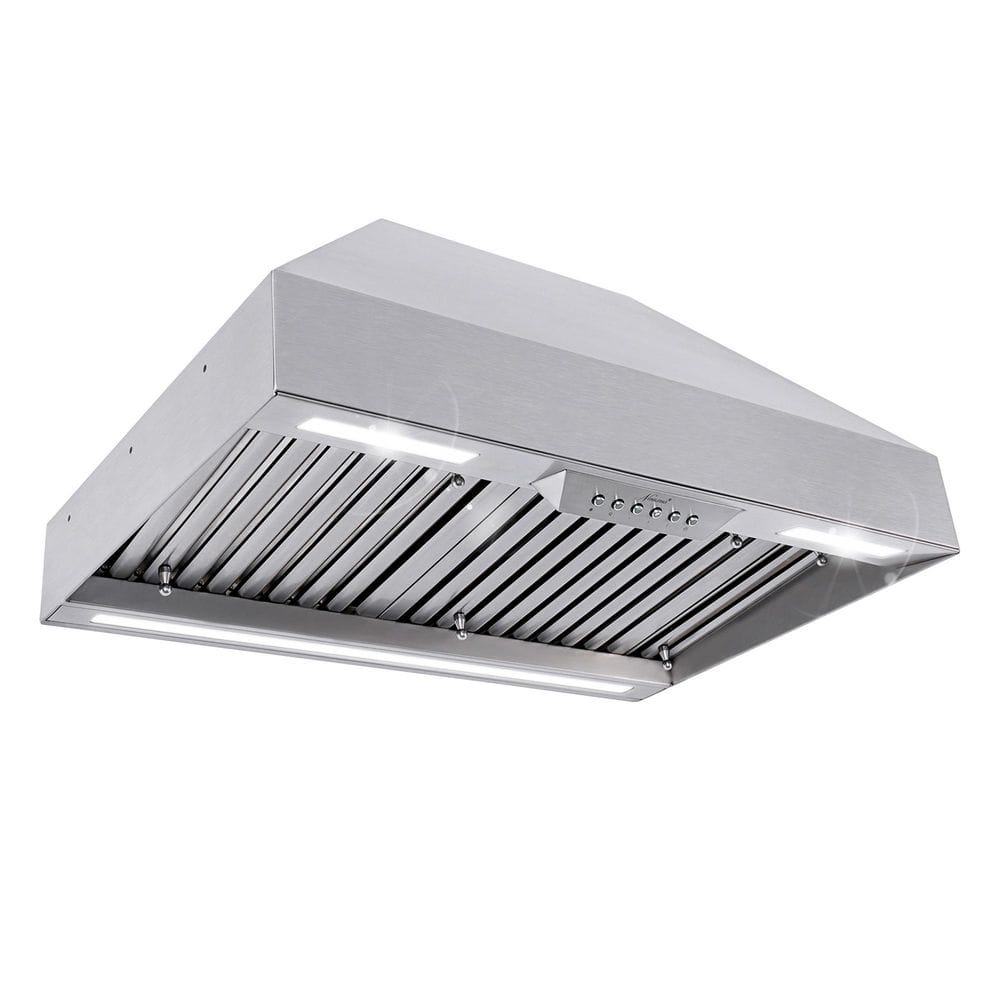 30 in. 600 CFM Ducted Stainless Steel Range Hood Insert with 4-Speed, 3 CCT LED Light and Heat Sensor Auto Speed