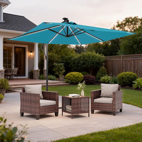 9ft half patio umbrella EASTON 9 Ft Half Patio Umbrella with Black Round Plastic Base Weight  Included, Black/White Stripe