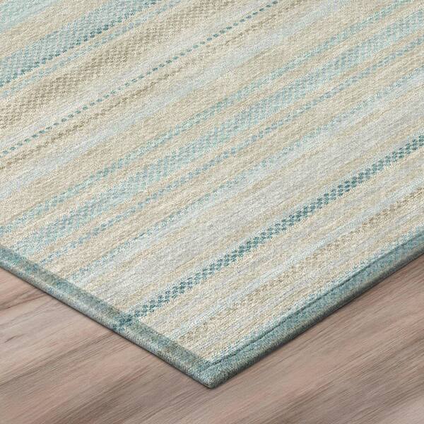 Chantille Machine Washable Indoor/Outdoor Abstract ACN3106 Linen 9 ft. x 12 ft. Area Rug