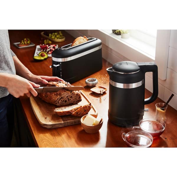 KitchenAid 2-Slice Matte Black Long Slot Toaster with High-Lift Lever  KMT3115BM - The Home Depot