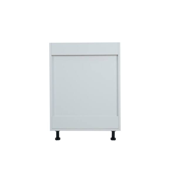 Cambridge Everest 33 in. W x 24 in. D x 34.5 in. H Ready to Assemble Shaker Base Kitchen Cabinet in White